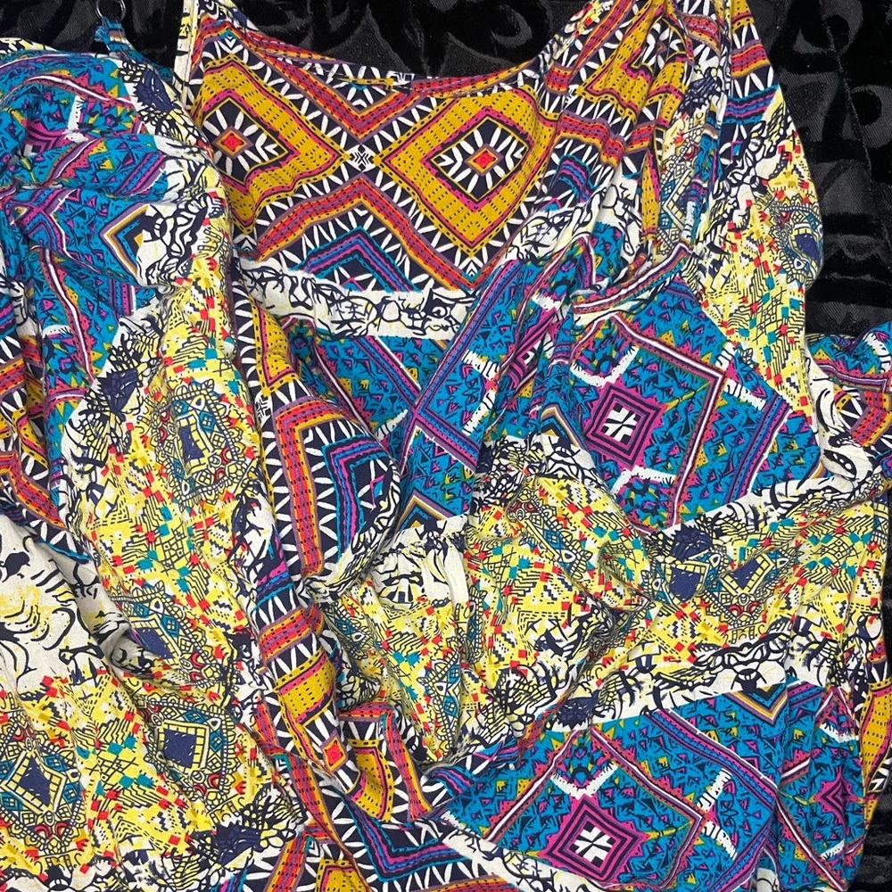 Zanzea Women's Maxi Dress - Multicolor Geometric Print